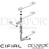Cifial 32403T2.U TH251 Mono Basin Mixer Dimension